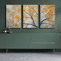 Wallity Conjunto de 3 Lienzos Decorativos Multicolor 45 x 70 cm